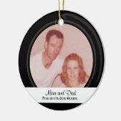 Rond En Céramique Noir simple :  Image : Mémorial : Ornement (Gauche)