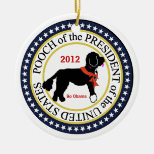 Rond En Céramique Ornement 2012 de vacances de la BO Obama