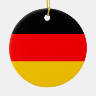 Rond En Céramique Ornement allemand de drapeau