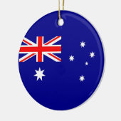 Rond En Céramique Ornement avec drapeau d'Australie (Gauche)
