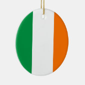 Rond En Céramique Ornement avec drapeau d'Irlande (Droite)