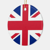 Rond En Céramique Ornement avec drapeau du Royaume-Uni (Gauche)