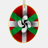 Rond En Céramique Ornement Basque (Droite)