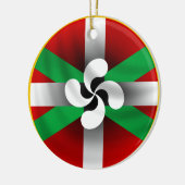 Rond En Céramique Ornement Basque (Gauche)