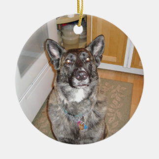 Rond En Céramique Ornement bel de chien