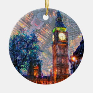 Rond En Céramique Ornement Cercle-Big Ben