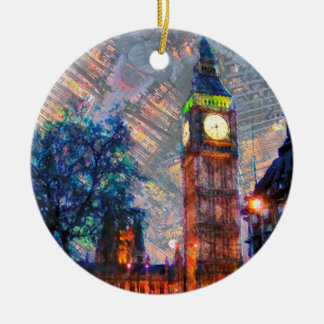 Rond En Céramique Ornement Cercle-Big Ben