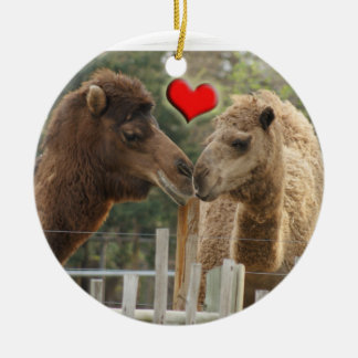 ROND EN CÉRAMIQUE ORNEMENT D'AMOUR DE CHAMEAU