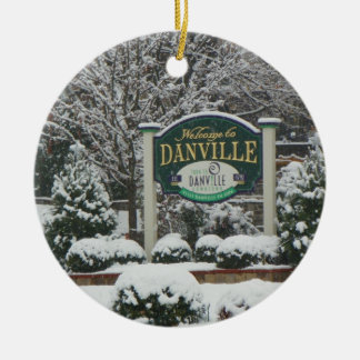 Rond En Céramique Ornement Danville Pennsylvanie