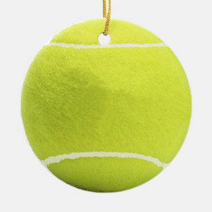 Rond En Céramique Ornement d'arbre de Noël de balle de tennis