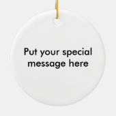 Rond En Céramique Ornement d'armadillo (Dos)