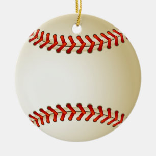 ROND EN CÉRAMIQUE ORNEMENT DE BASE-BALL