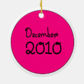 Rond En Céramique ornement de beagle (Dos)