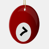 Rond En Céramique ornement de billiards (Droite)