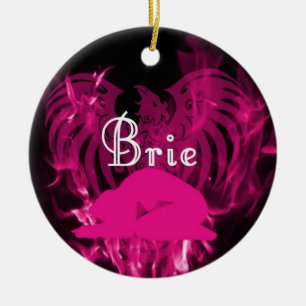 Rond En Céramique Ornement de Brie Xmas