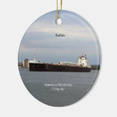 Rond En Céramique Ornement de buffle (Gauche)