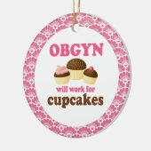 Rond En Céramique Ornement de cadeau d'OBGYN (Gauche)