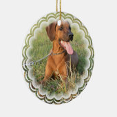 Rond En Céramique Ornement de chien de Rhodesian Ridgeback (Droite)