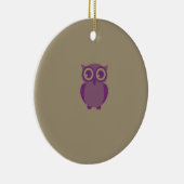 Rond En Céramique Ornement de chouette (Droite)