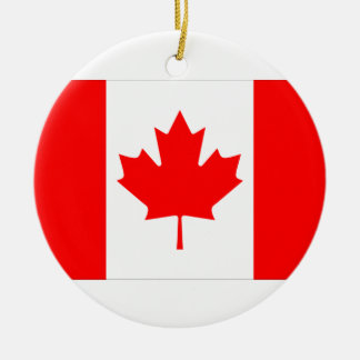 Rond En Céramique Ornement de drapeau du Canada