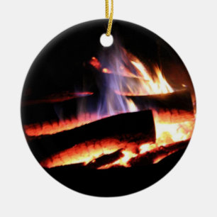 Rond En Céramique Ornement de feu de camp