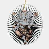 Rond En Céramique Ornement de Ganesh (Gauche)