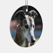 Rond En Céramique Ornement de Greyhound (Droite)