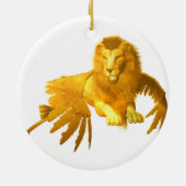 Rond En Céramique Ornement de Gryphon (Dos)