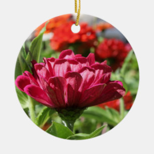 Rond En Céramique Ornement de jardin d'été