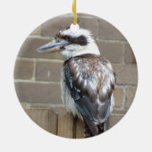 Rond En Céramique Ornement de Kookaburra (Dos)