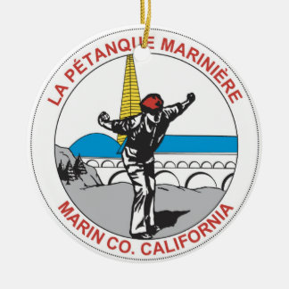 Rond En Céramique Ornement de logo de LPM