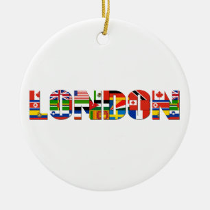Rond En Céramique Ornement de Londres