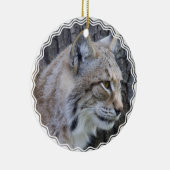 Rond En Céramique Ornement de Lynx (Droite)