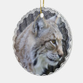 Rond En Céramique Ornement de Lynx (Gauche)