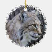 Rond En Céramique Ornement de Lynx (Dos)