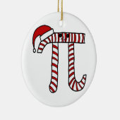 Rond En Céramique Ornement de maths de Noël pi (Droite)