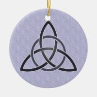 Ornement de noeud de trinité d'étain