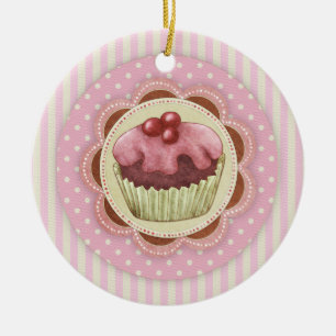 Rond En Céramique Ornement de petit gâteau