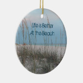 Rond En Céramique Ornement de plage (Droite)