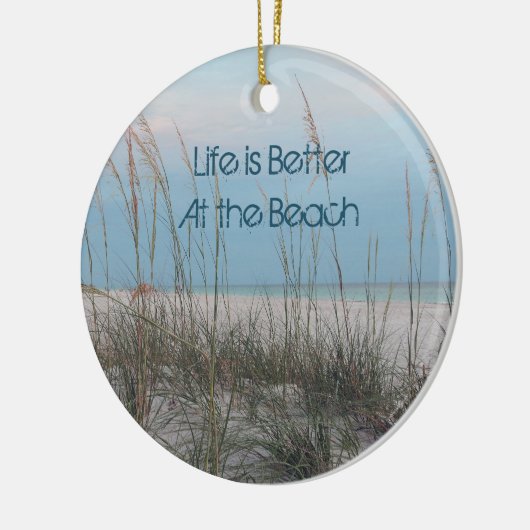 Rond En Céramique Ornement de plage (Gauche)