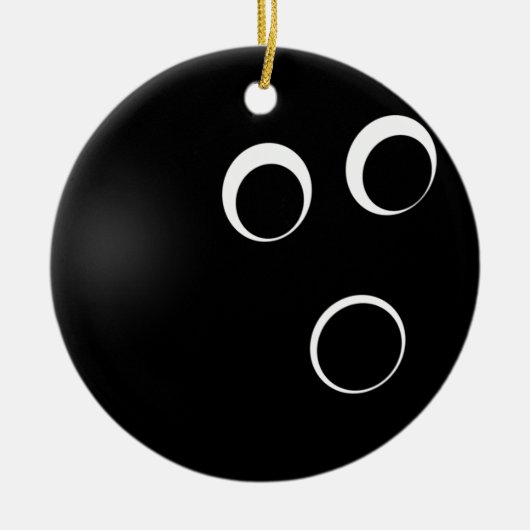 Rond En Céramique ornement de quilles (Devant)