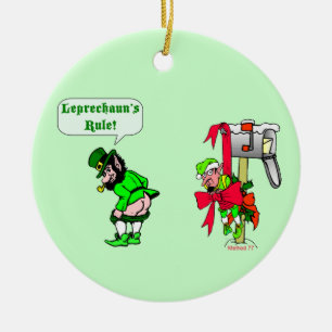 Rond En Céramique Ornement de règle de lutins