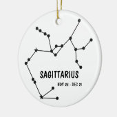 Rond En Céramique Ornement de Sagittarius (Gauche)