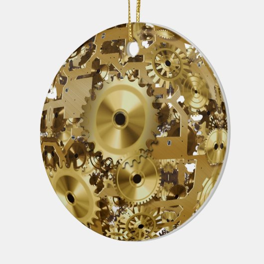 Rond En Céramique Ornement de Steampunk (Gauche)