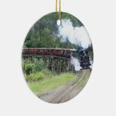 Rond En Céramique Ornement de train de fret (Droite)