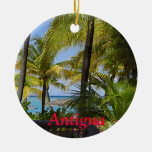 Rond En Céramique Ornement de vue de l'Antigua