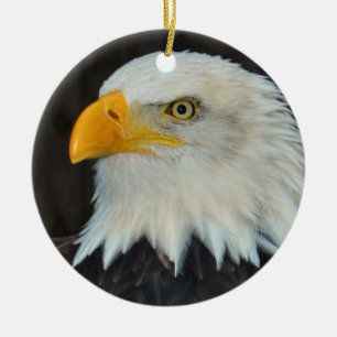 Rond En Céramique Ornement d'Eagle chauve