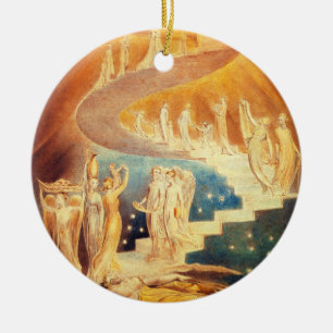 Rond En Céramique Ornement d'échelle de William Blake Jacob