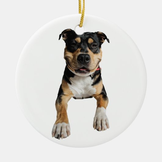 Rond En Céramique Ornement - déco de Noël - Design Idol (Devant)