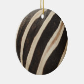 Rond En Céramique Ornement d'impression Zebra (Droite)